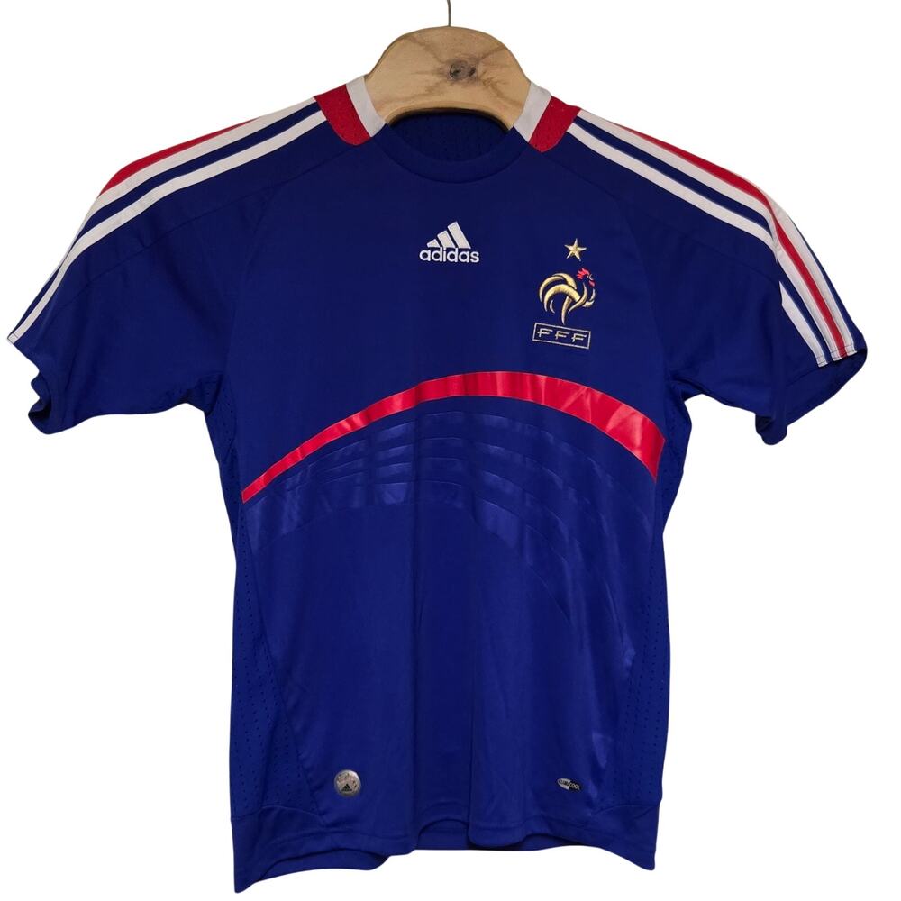 France 2007 2008 Home Football Jersey Soccer Shirt Adidas YOUTH XL 34/36